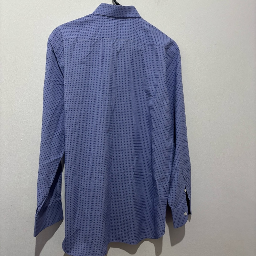 Santangelo Napoli Checkered Print Dress Shirt Size 16/41 - Picture 6 of 6